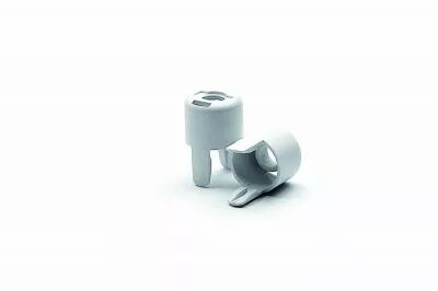 Capuchon clipsable pour douille thermoplastique E14, 230V 2A, blanc (140299)