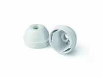 Capuchon de douille E27 thermoplastique 250V 2A T210°C doré, filetage dans la matière avec arrêt et vis de blocage de tige filet