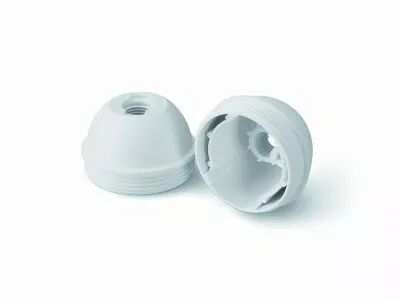 Capuchon de douille E27 thermoplastique 250V 2A T210�C noir, filetage dans la mati�re avec arr�t   (140403)