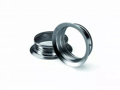 Bague 53x14,5mm, nickel�e pour douille m�tallique E27 (140534)