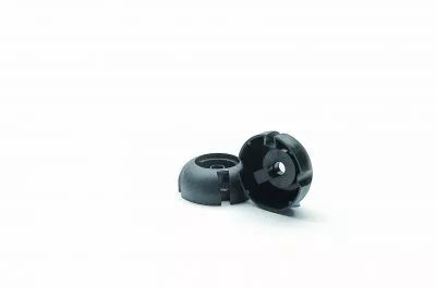 Isolateur noir pour douille m�tallique, E27 250V 4A T230�C, pour montage en classe 2 (140558)