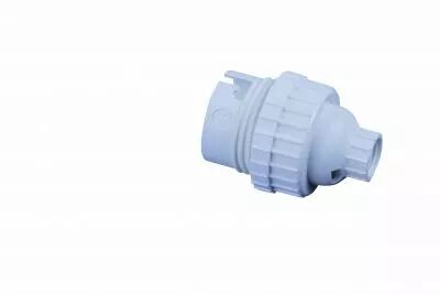 Douille polyamide mont�e B22d, 31x44mm, 230V 4A 100W connexions � vis, double bague, passage de fil et filetage M10X1  (140561)
