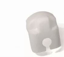 Capuchon à clipser sur Douille thermoplastique E27 monobloc 140387 ou 140388, pour montage en classe 2 (140571)