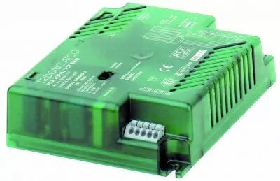 Ballast �lectronique compact gradable DALI , pour 2 lampes G24Q2/GX24Q2 18W - 123X102X31mm, borniers � clips, 8 fils (140614)