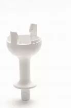 Capuchon à clipser pour Douille E27, noir, tige filetée plast. (hauteur tot. 66mm,) et anti-rotation pour base porcelaine (utili
