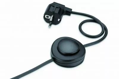 Cordon 3 m�tres avec fiche 2 p�les+terre, rond 3x0,75mm2, d�gain� 21mm d�nud� 7mm, blanc (140648)