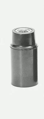 Douille mont�e lisse en bak�lite pour lampe E12 blanche peinte et vernie, avec filetage M10x1 et vis de blocage de tige - UL (14