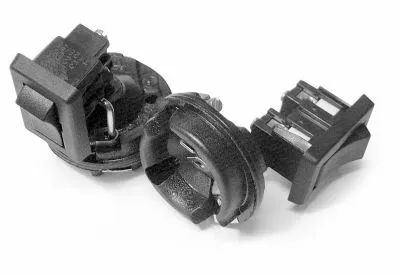 Pastille avec interrupteur � bascule incorpor� noir, pour douille E27 bak�lite 250V 2A T165�C (140694)