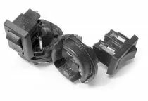 Pastille avec interrupteur à bascule incorporé noir, pour douille E27 bakélite 250V 2A T165°C (140694)