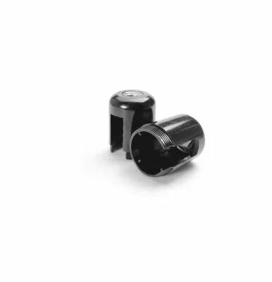 Capuchon pour Douille E27 bak�lite noir � interrupteur int�gr�, 250V 2A T180� avec encoche pour interrupteur (140695)