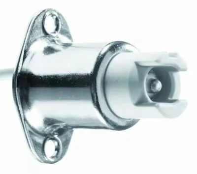 Douille RX7s 1000V 20A T350�C, st�atite et aluminium, c�ble silicone 0,75mm� T180�C 360mm, avec �querre m�tallique pour vis M4 (