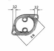 Equerre seule pour douille stéatite pour lampe G4/GU5,3/GX6,35/GY6,35/GZ6,35 (141066)