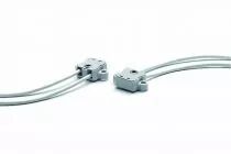 Douille stéatite G4/GX5,3/G6,35/GY6,35 24V 10A T300°C, câble silicone T180°C 0,75mm² longueur 125mm, fixation par vis M3 (141085