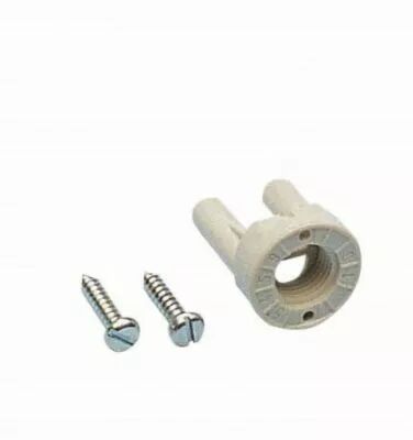 Support en r�sine thermoplastique pour douille G4 G5.3 G6.35,filetage M10X1 et arr�t, Livr� avec 2 vis (141108