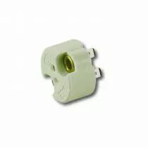 Douille céramique pour lampe G4, 50V 10A T250°C, avec cosses plates 2,8x0,8mm (141126)