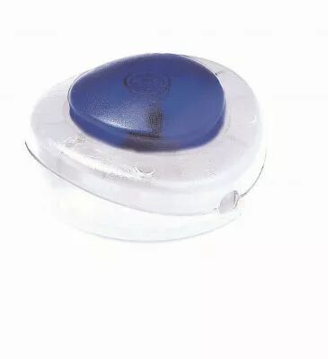 Interrupteur PIED UNIP Blanc/BLEU TRANS (142327)