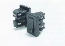 Interrupteur à encastrer unipolaire blanc ON-OFF, à bascule blanche, 27x17x19mm, découpe 13x20,5mm, 250V 1A, bornes à vis (14233