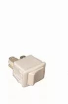 Interrupteur à encastrer unipolaire blanc ON-OFF, à bascule blanche,15x21x23mm, découpe 19x13mm, 250V 1A, cosses plates 4,8mm (1