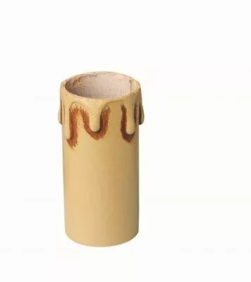Fourreau patin� pour douille E14 mi-filet�e 35X80mm, rustique (142602)