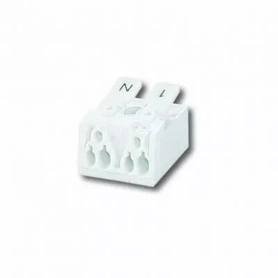 BORNIER 2 POLES TROU FIX. 1N (144601)