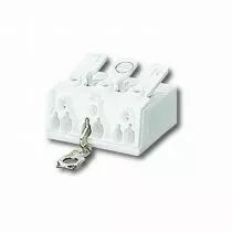 BORNIER 3 POLES A CLIPSER Blanc (144608)
