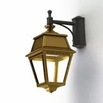 Applique Avenue 2 N°4 LED Laiton vernis teinté Diffuseur opale (102112070)