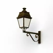 Applique Avenue 4 N°3 LED Patine dorée Diffuseur opale (104256009)