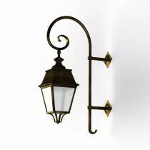 Applique Avenue 4 N°5 LED Patine dorée en plexiglas structuré Diffuseur clair (104259009)