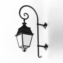 Applique Avenue 4 N°5 LED Noir Diffuseur opale (104260000)