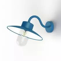 Applique Belcour N°1 Bleu Azur mat Diffuseur opale (106002134)