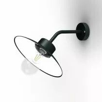 Applique Belcour N°8 Gris ardoise Diffuseur opale (106014059)