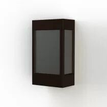 Applique Brick² N°1 en Rouille Diffuseur plexiglas noir (108004046)