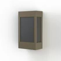 Applique Brick² N°1 en Grès Diffuseur plexiglas noir (108004054)