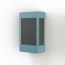Applique Brick² N°1 en Bleu Diffuseur plexiglas noir (108004111)