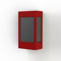 Applique Brick² N° 1 Classe 3 Diffuseur en Rouge Diffuseur plexiglas noir (108016110)