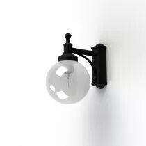 Applique Moon N°2 Noir foncé Diffuseur opale (109004000)