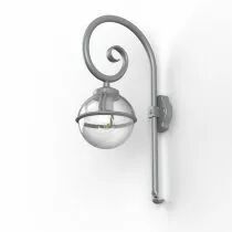 Applique Boréal N°2 Gris métal Diffuseur opale (111003023)