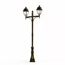 Lampadaire Avenue 4 N°9 E27 Patiné doré (104198009)