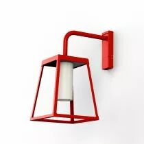 Applique Lampiok 4 N°2 Tube en plexiglas Rouge tomate (175025110)