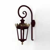 Applique Louvre N°2 E27 Rouge vin (133003066)