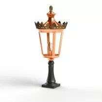 Borne Louvre N°3 E27 Cuivre patiné vernis (133005080)