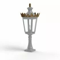 Borne Louvre N°3 E27 Gris soie (133005105)