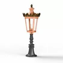 Borne Louvre N°7 E27 Cuivre patiné vernis (133013080)