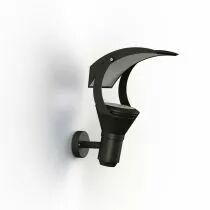 Applique OL33 N°2 verre trempé Gris noir  LED 18W, 4500K, blanc neutre(144206107)