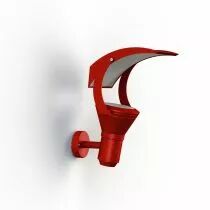 Applique OL33 N°2 verre trempé Rouge tomate  LED 18W, 4500K, blanc neutre(144206110)