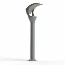 Borne OL33 N°4 verre trempé Gris soie LED 28W, 4500K, blanc neutre(144212105)