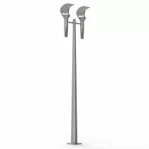 Lampadaire OL33 N°6 verre trempé Gris soie LED 28W, 4500K, blanc neutre(144215105)