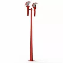 Lampadaire OL33 N°6 verre trempé Rouge tomate (LED 28W, 4500K, blanc neutre144215110)