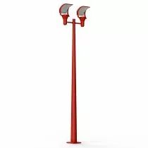 Lampadaire OL33 N°2 verre trempé Rouge tomate  LED 18W, 4500K, blanc neutre(144218110)