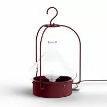 Luminaire mobile La Hutte N°2 Rouge vin (166002066)